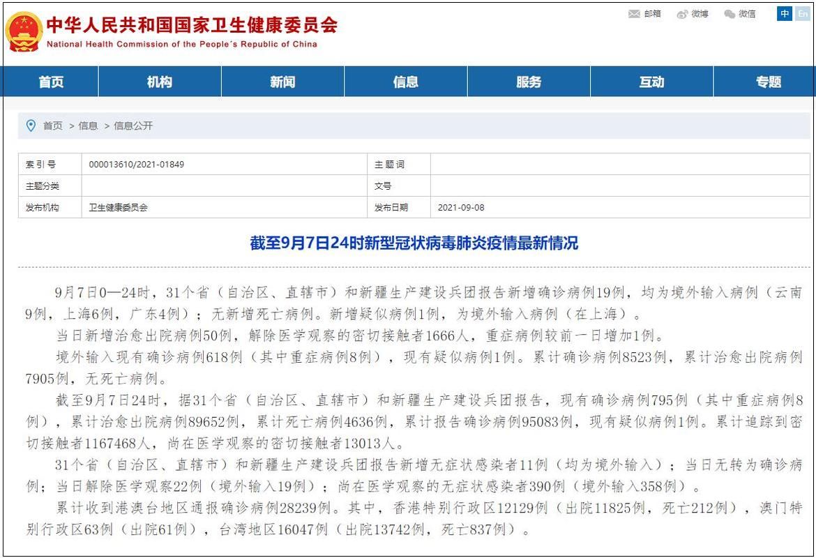 全国新增确诊19例均为境外输入_全国新增确诊19例均为境外输入感染者