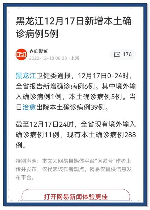 【黑龙江鸡西城子河区今冬本土确诊数据播报,黑龙江鸡西确诊病例】