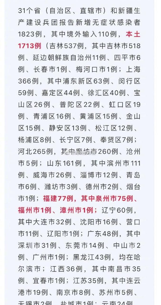  31个省份新增本土确诊10例:31省份新增本土确诊病例12例